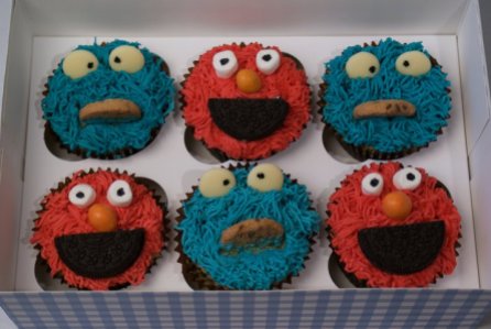 Elmo and Cookie monster