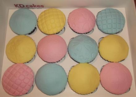 Pastel domed cupcakes